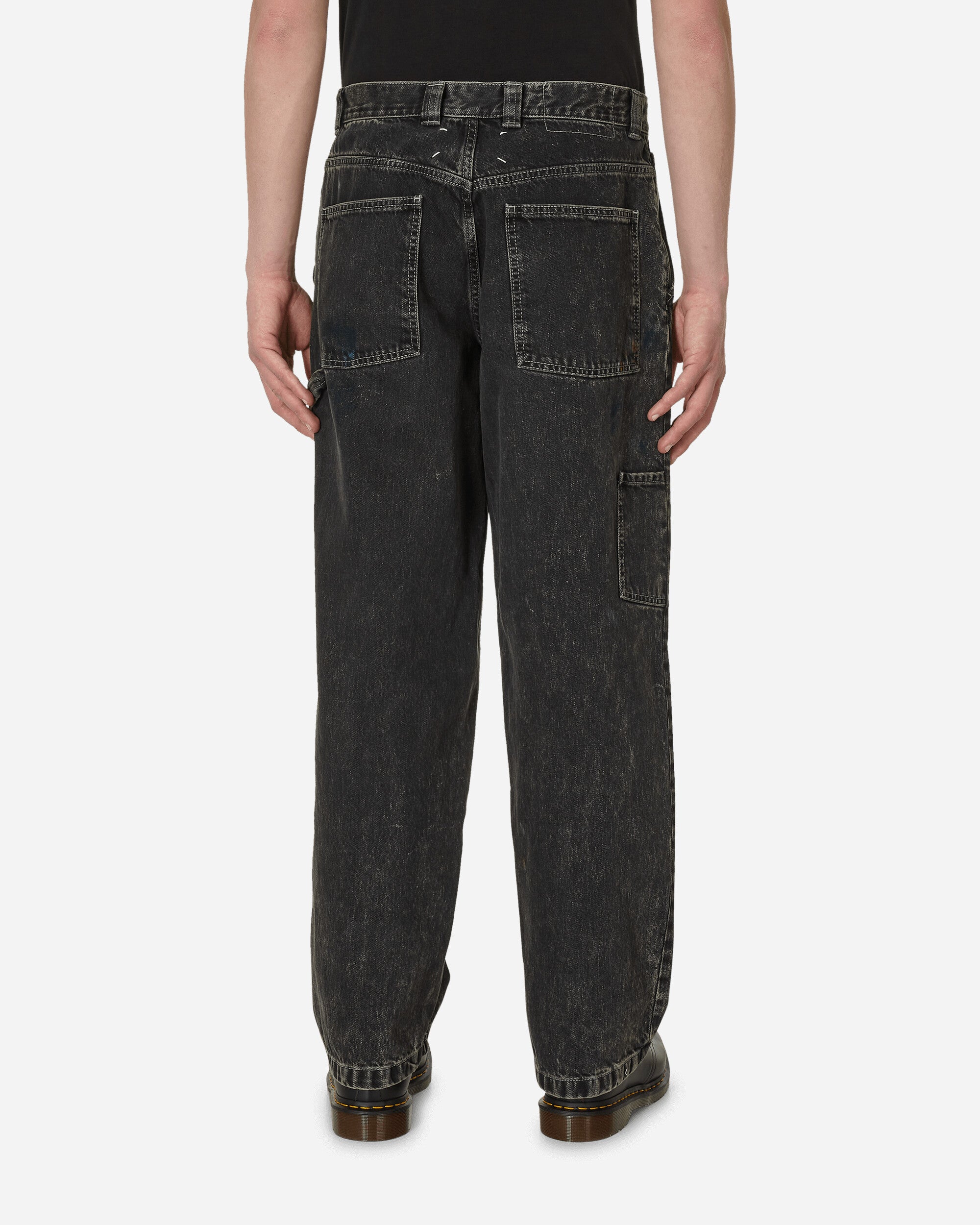 Maison Margiela Paint Jeans Black - Slam Jam Official Store