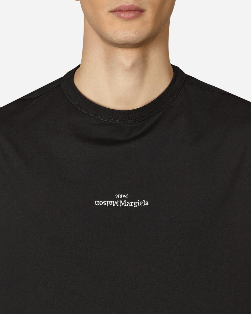 Maison Margiela Reversed Logo T-Shirt Black - Slam Jam Official Store