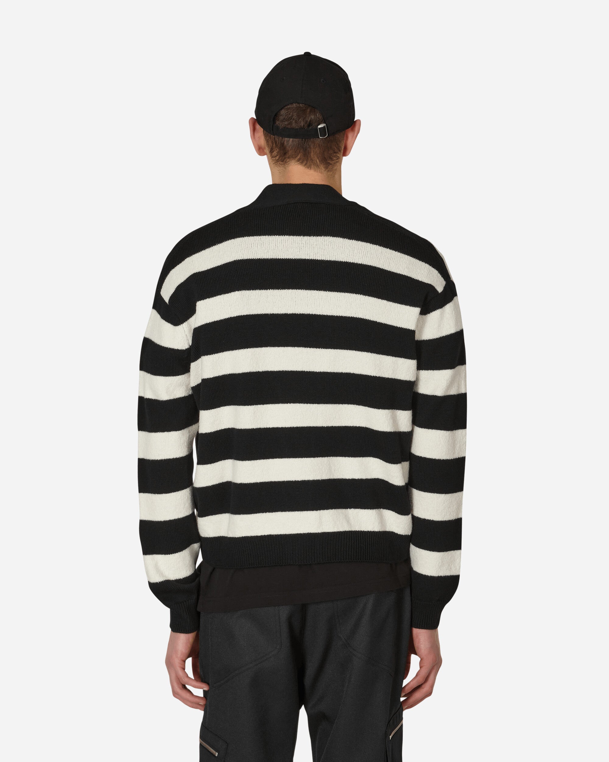 Moncler Stripe Cardigan Black - Slam Jam Official Store