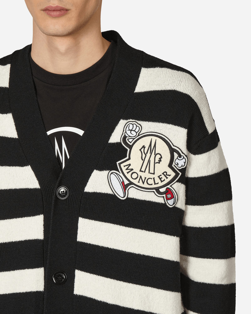 Moncler Stripe Cardigan Black - Slam Jam Official Store