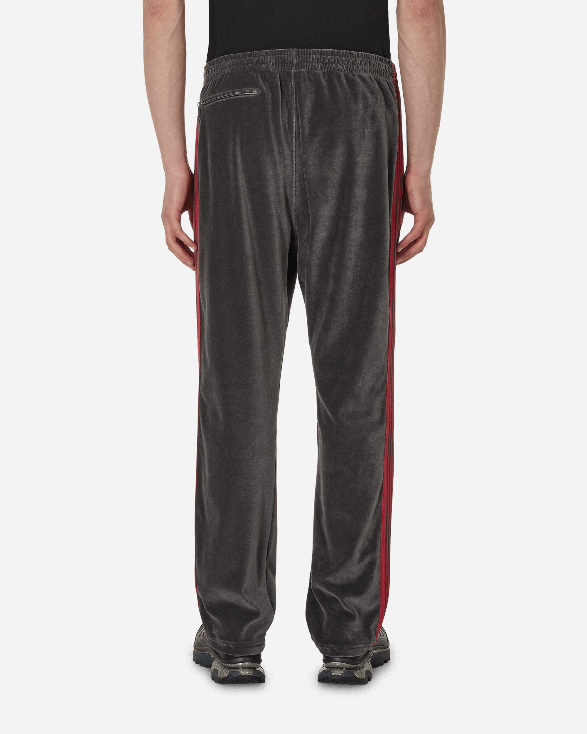 Needles Velour Narrow Track Pants Charcoal - Slam Jam Official Store