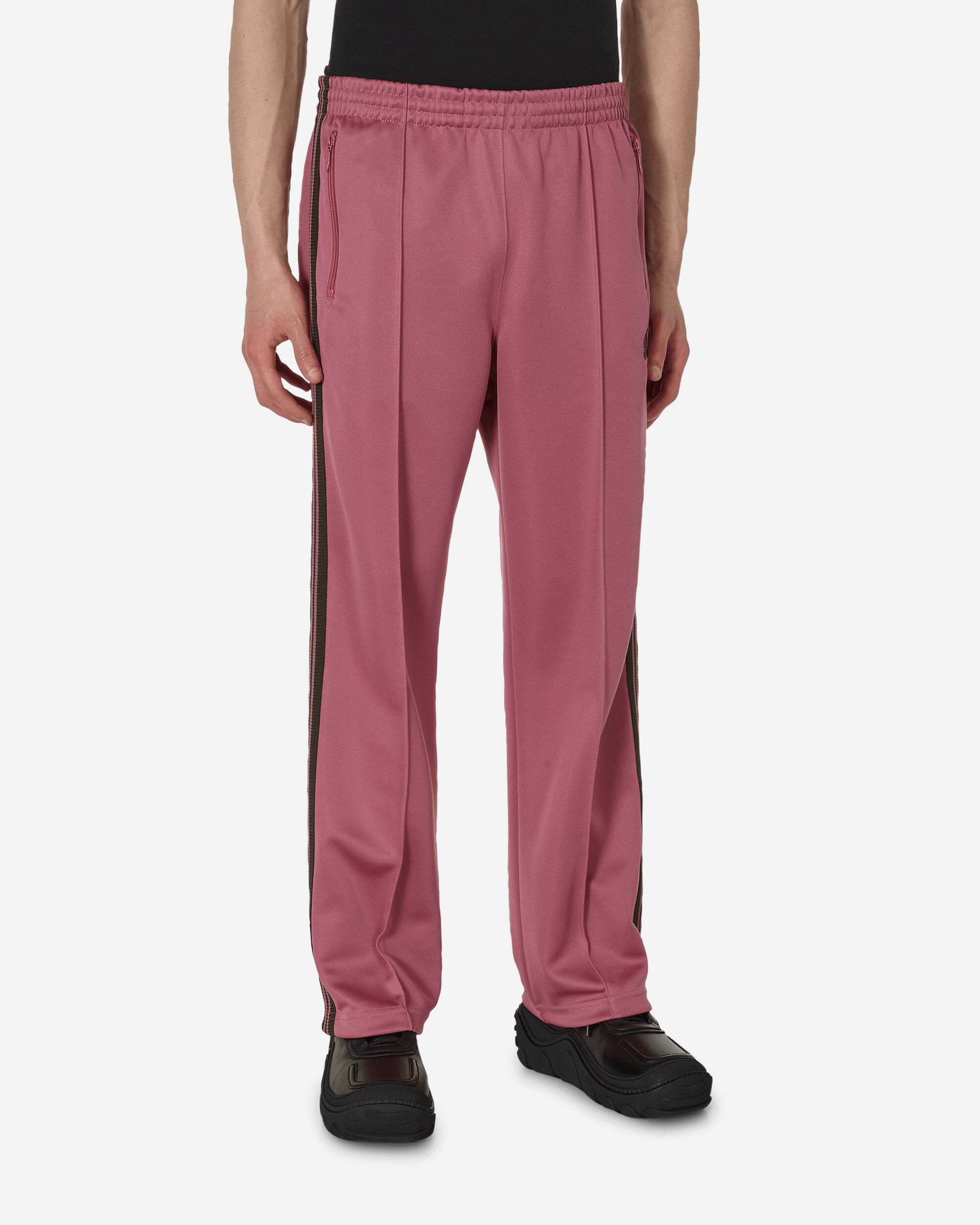 Poly Smooth Track Pants Smoke Pink