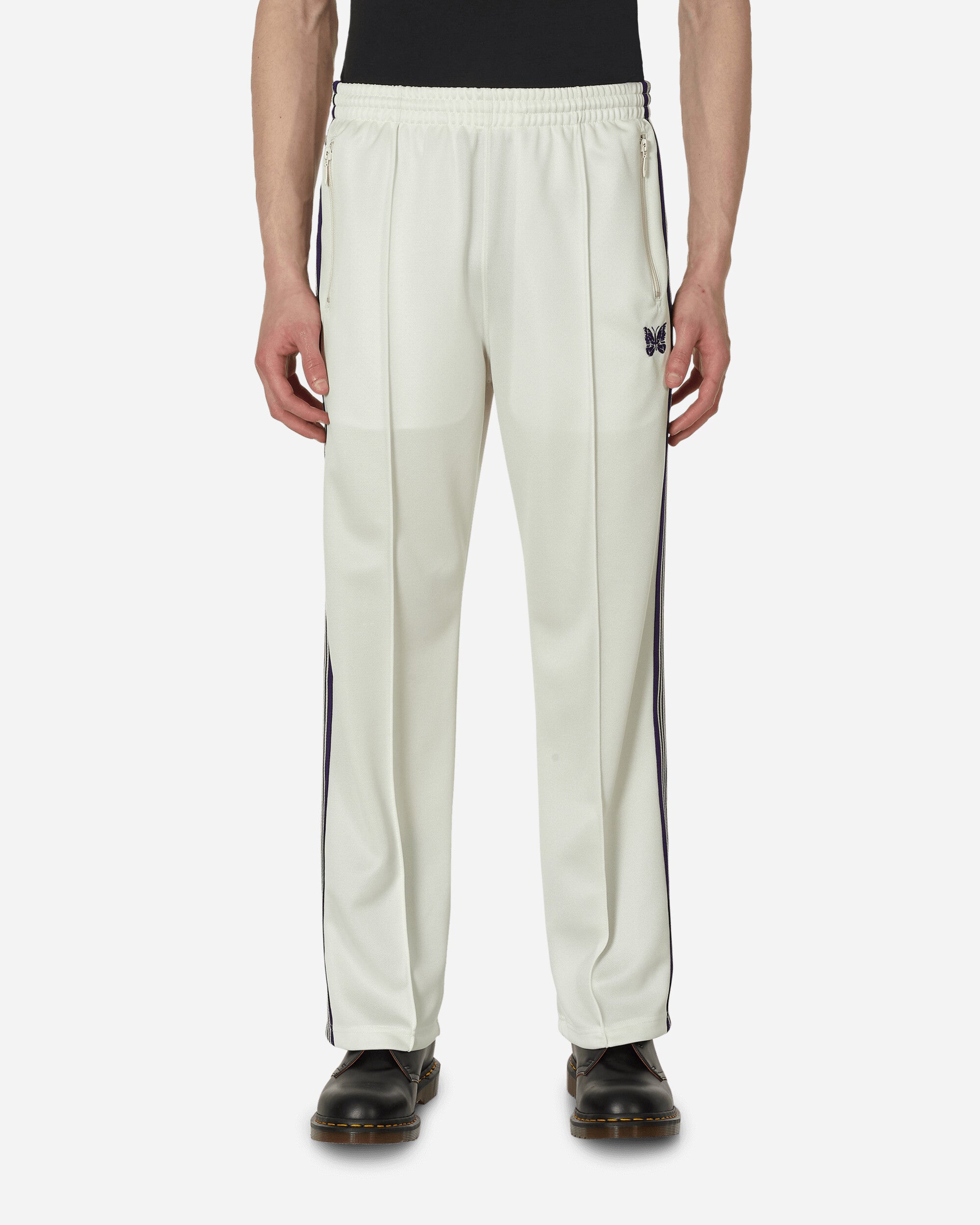 Needles Track Pant - Poly Smooth In White | ModeSens