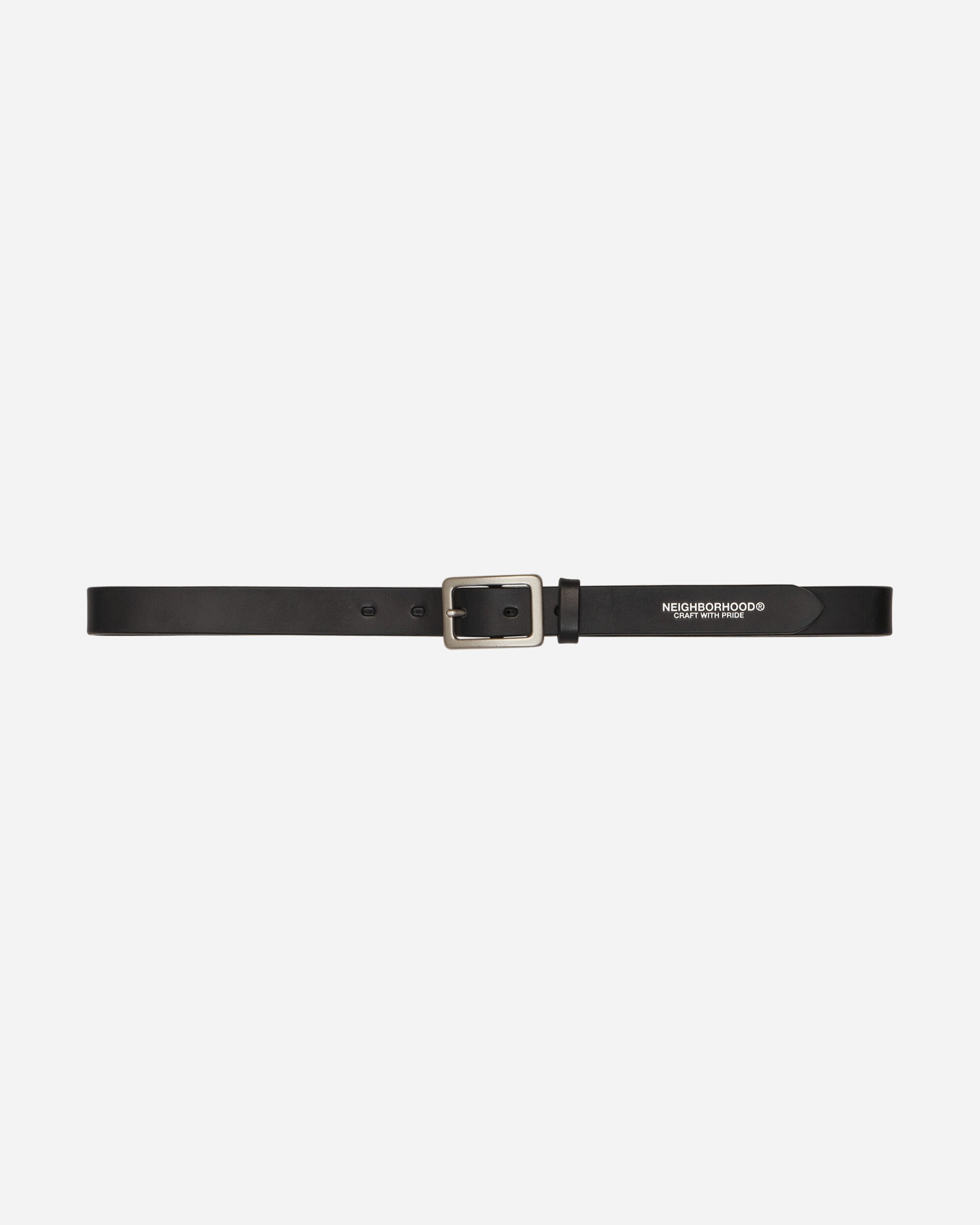 Neighborhood Leather Plain Belt Black - Slam Jam Official Store