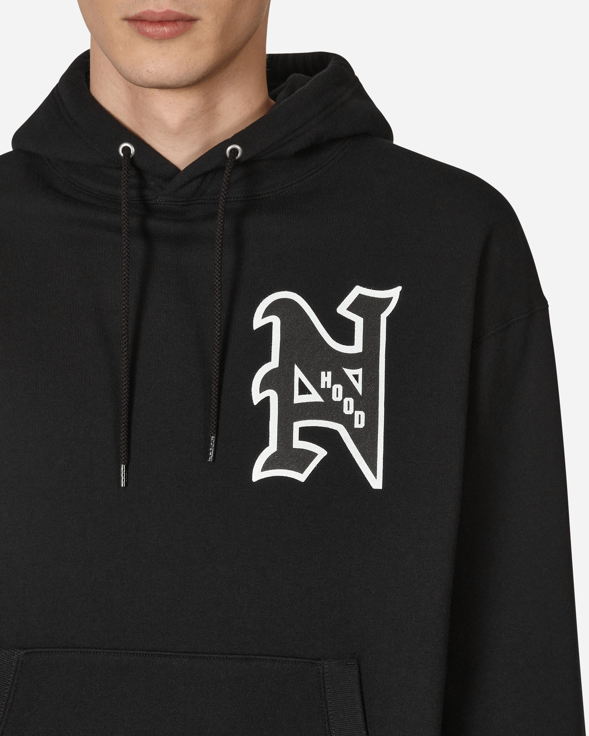 Neighborhood College Hooded Sweatshirt Black - Slam Jam Official Store