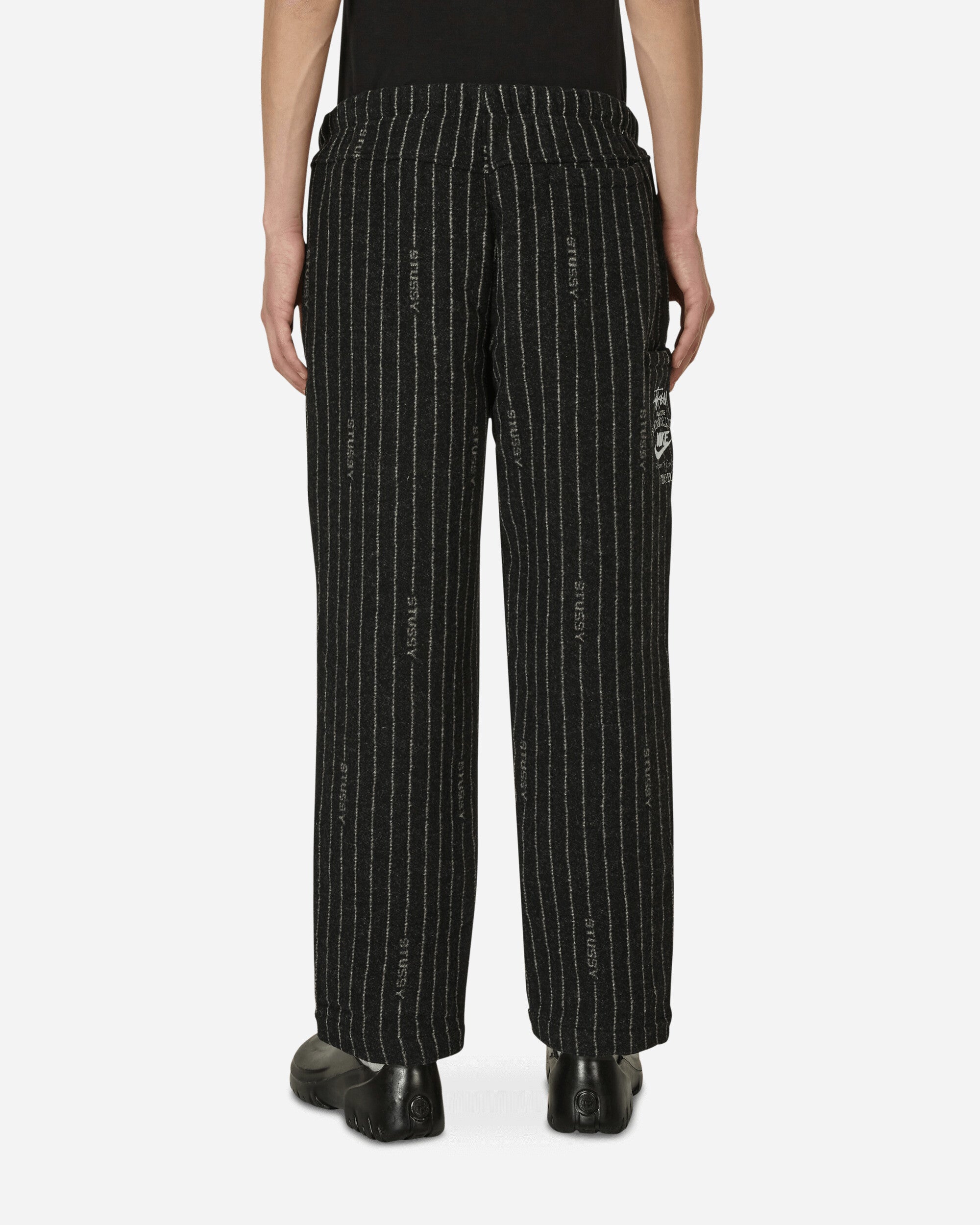 Nike Stüssy Stripe Wool Pants Black - Slam Jam Official Store