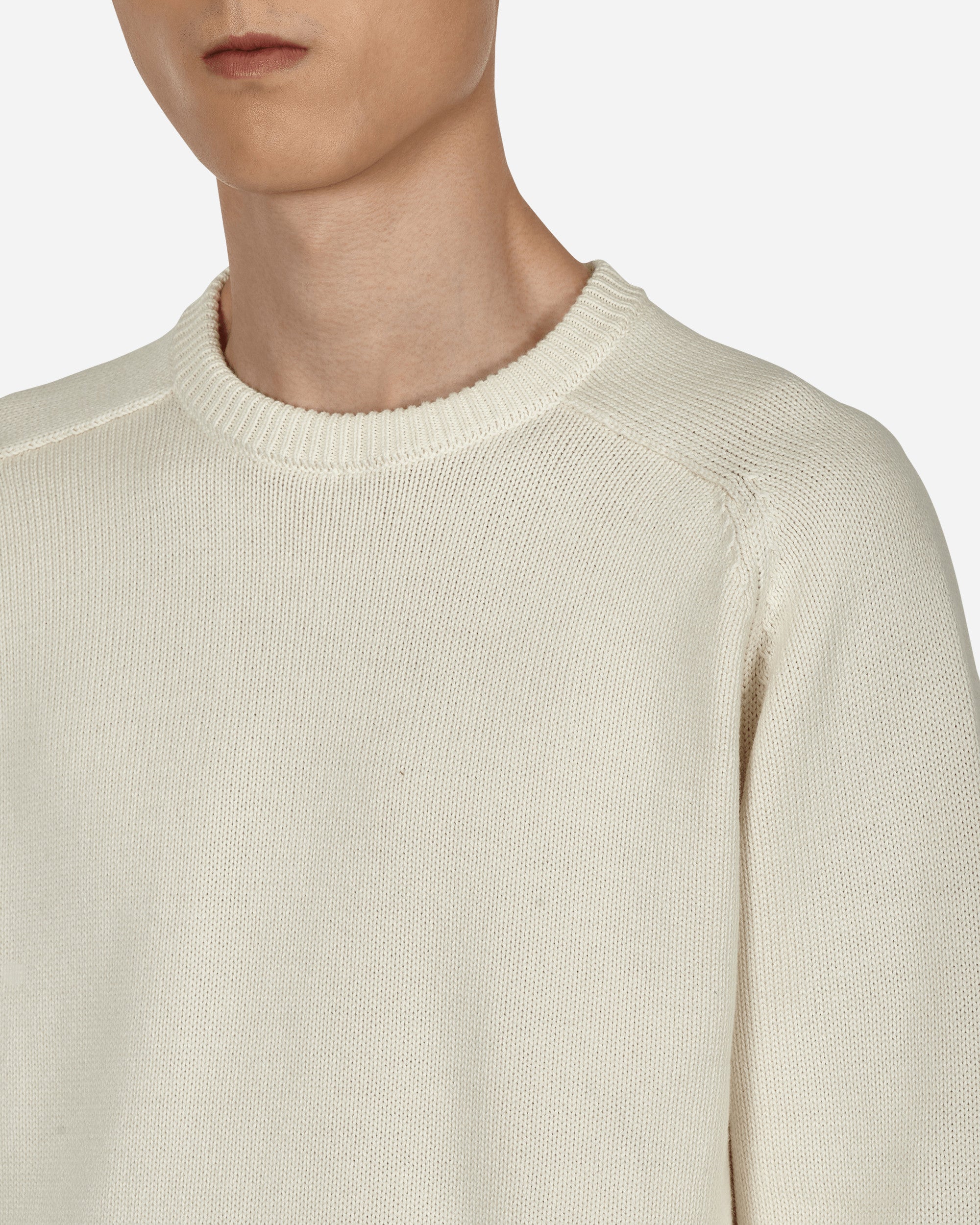 Noah Cotton Rib Knit Sweater Beige - Slam Jam Official Store