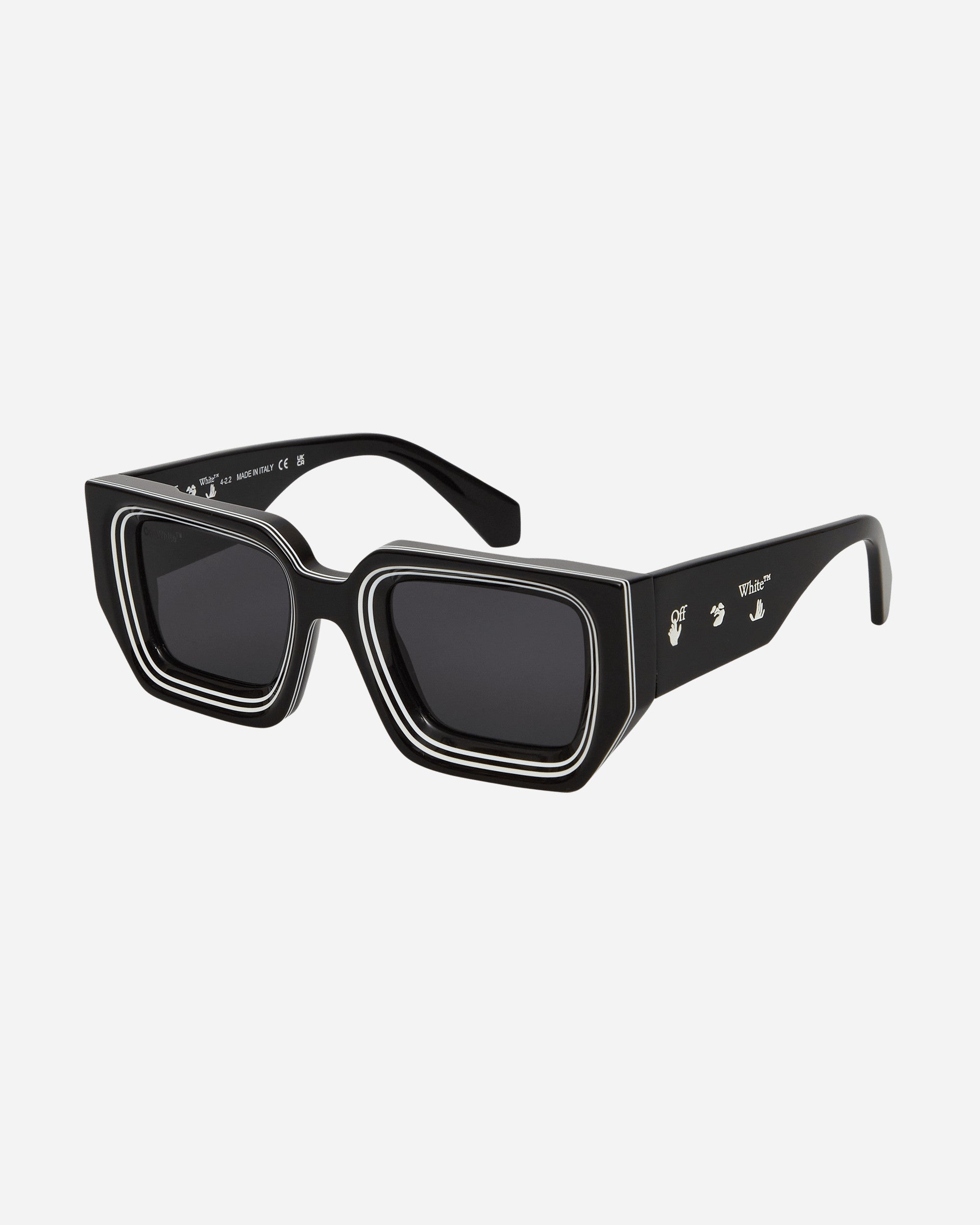 Off-White Men's Francisco Oversized Square Sunglasses, Black Dark Grey, Men's, Sunglasses Square Sunglasses