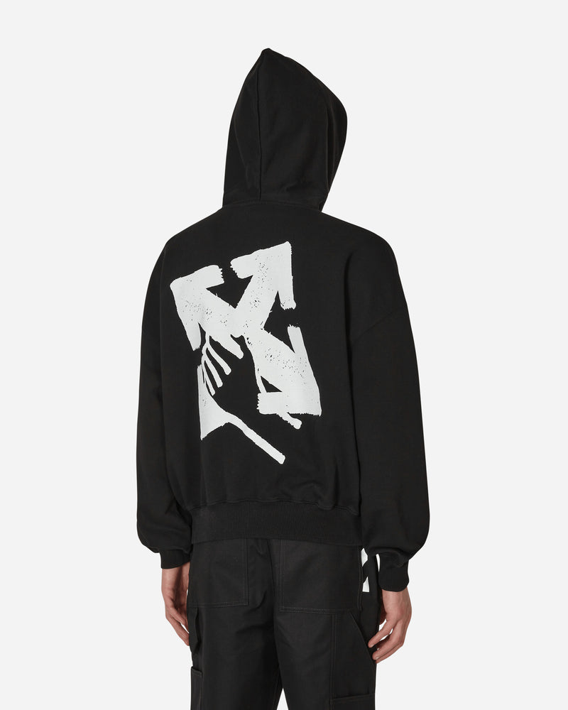 Off-White Hand Arrow Boxy Hooded Sweatshirt Black - Slam Jam