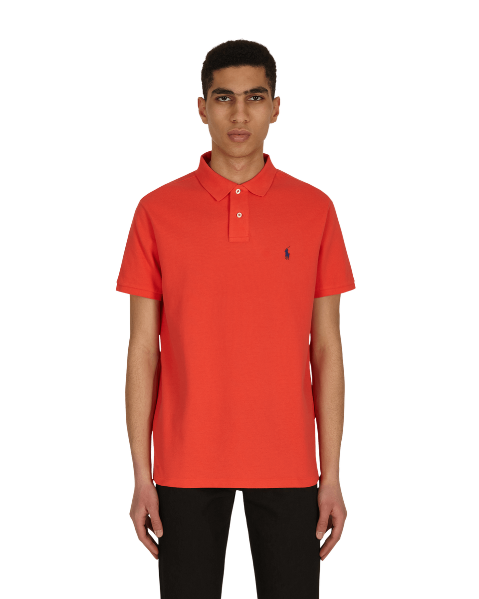 Polo Ralph Lauren Custom Slim Fit Polo Shirt Red - Slam Jam Official Store