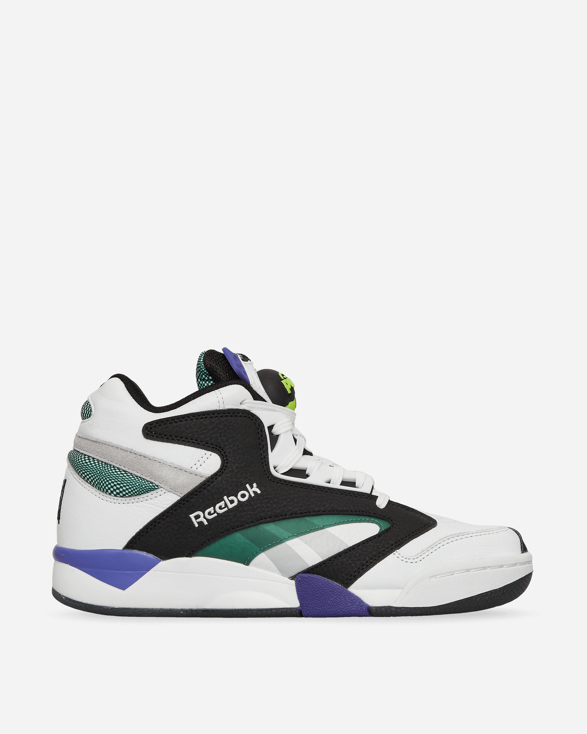 Reebok Shaq Victory Pump Shoes In White/green/purple | ModeSens