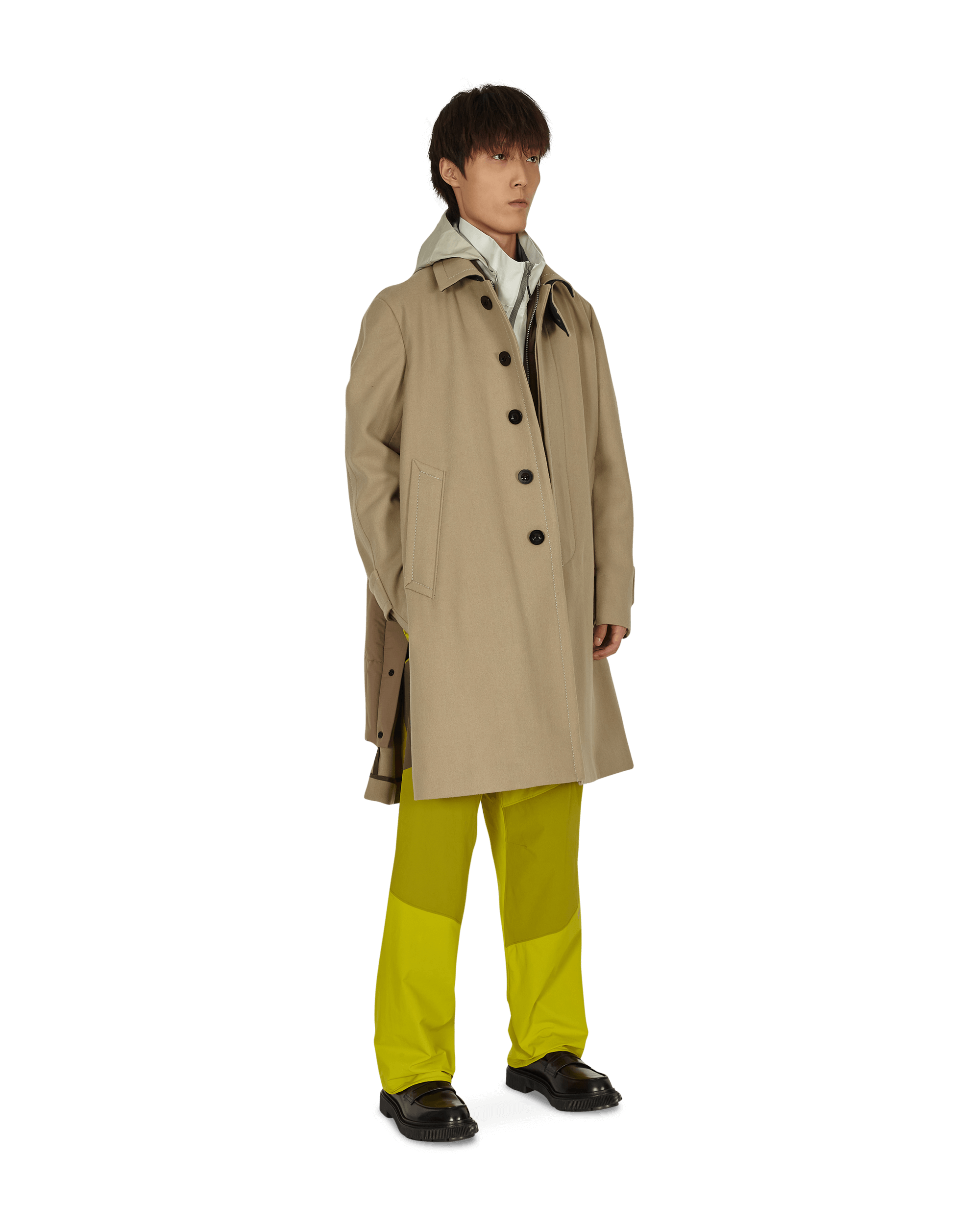 Melton Wool Coat Beige