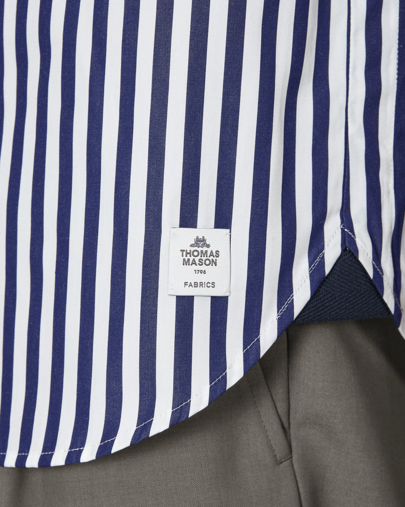 sacai Thomas Mason Cotton Poplin Shirt Blue - Slam Jam Official Store