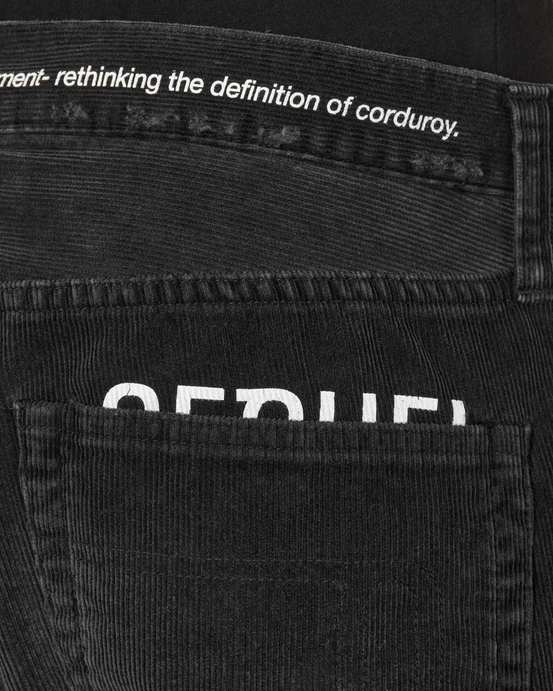 Sequel Fragment Damage Corduroy Pants Black - Slam Jam Official Store