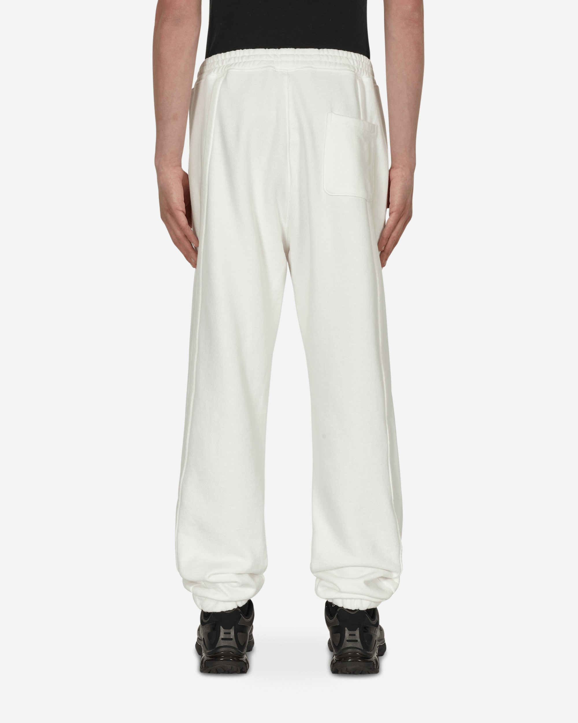 Shop Slam Jam Panel Basic Sweatpants White In Beige