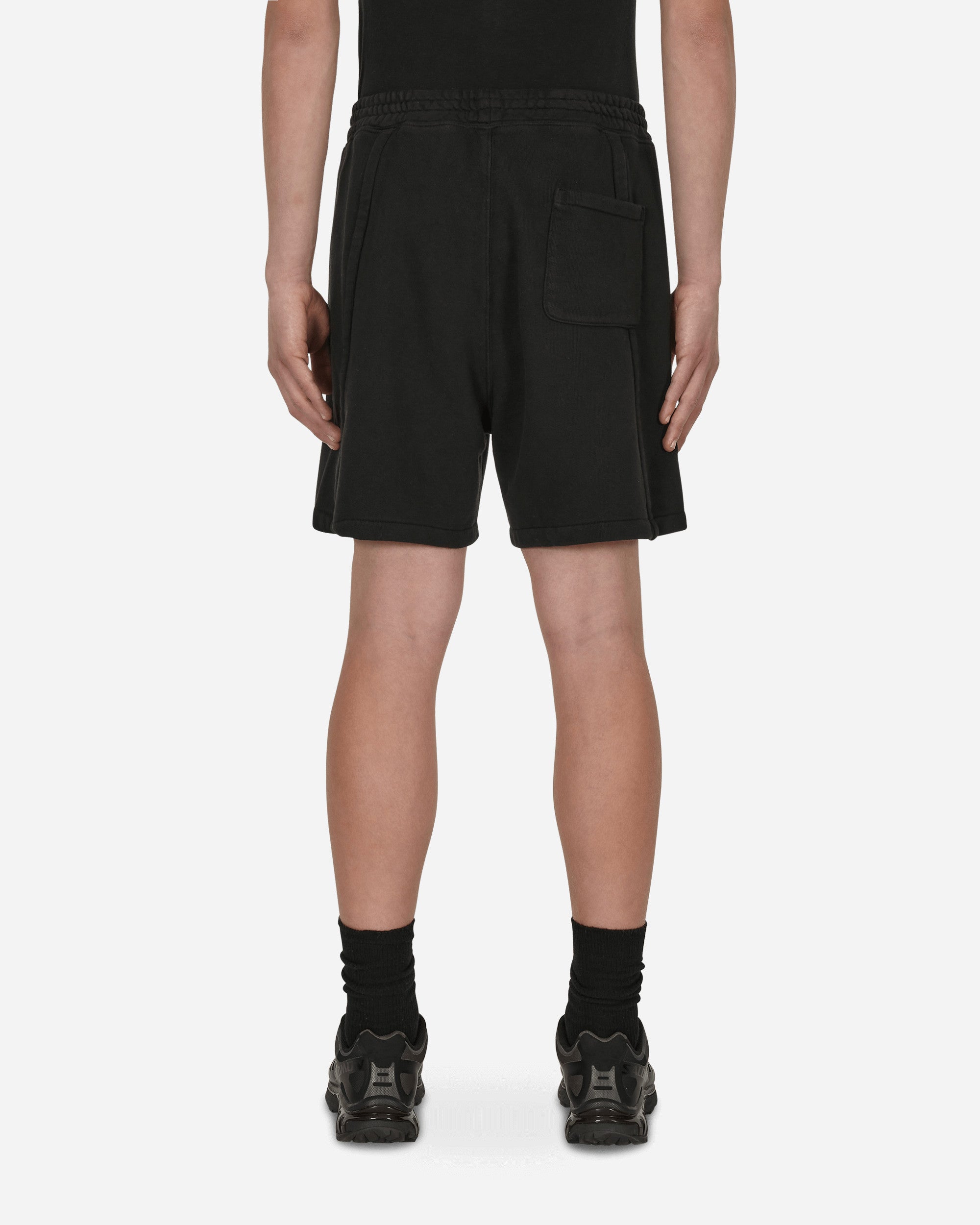 Shop Slam Jam Panel Boxy Shorts In Black