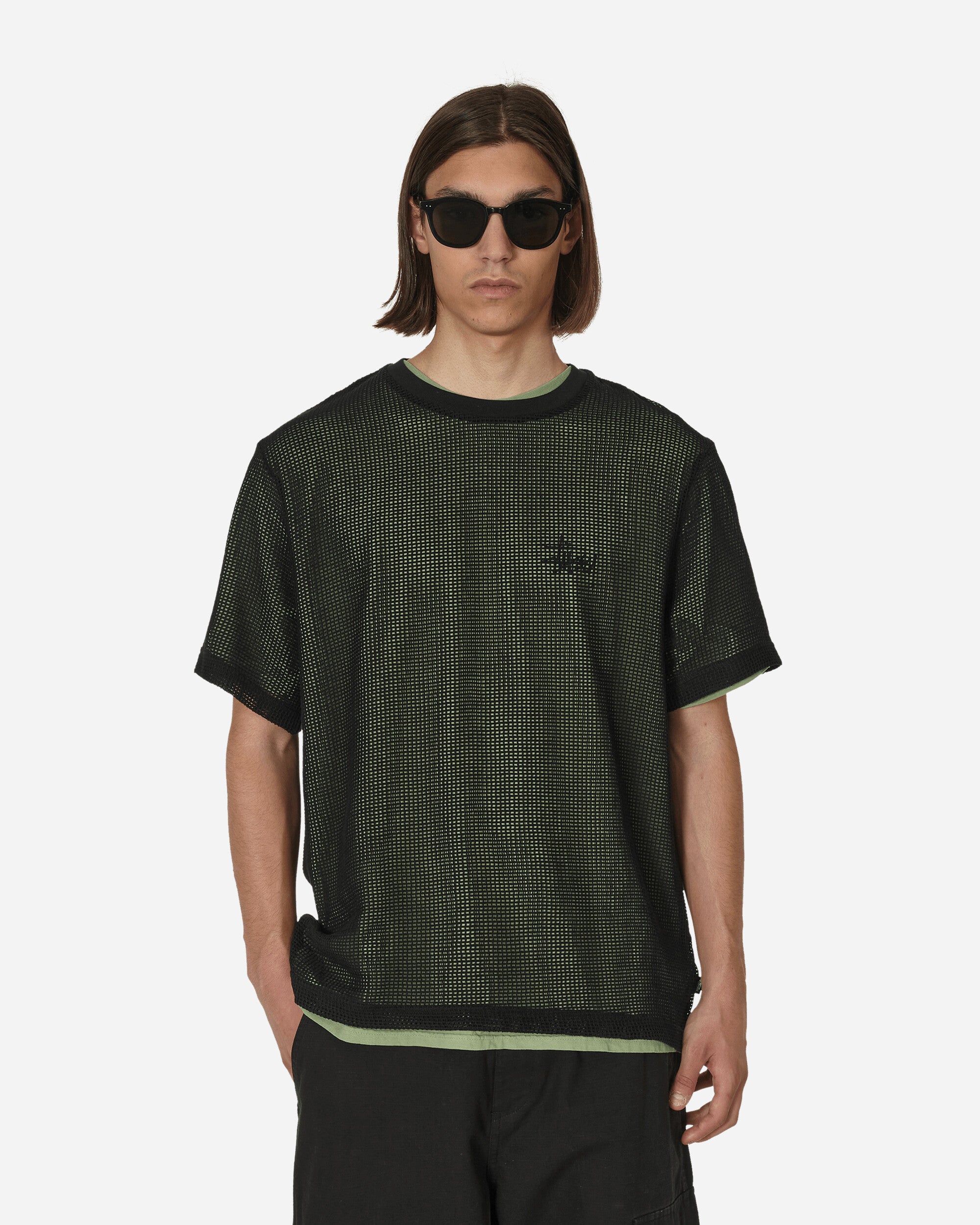 T-shirt Stüssy Cotton Mesh Short Sleeve Crew