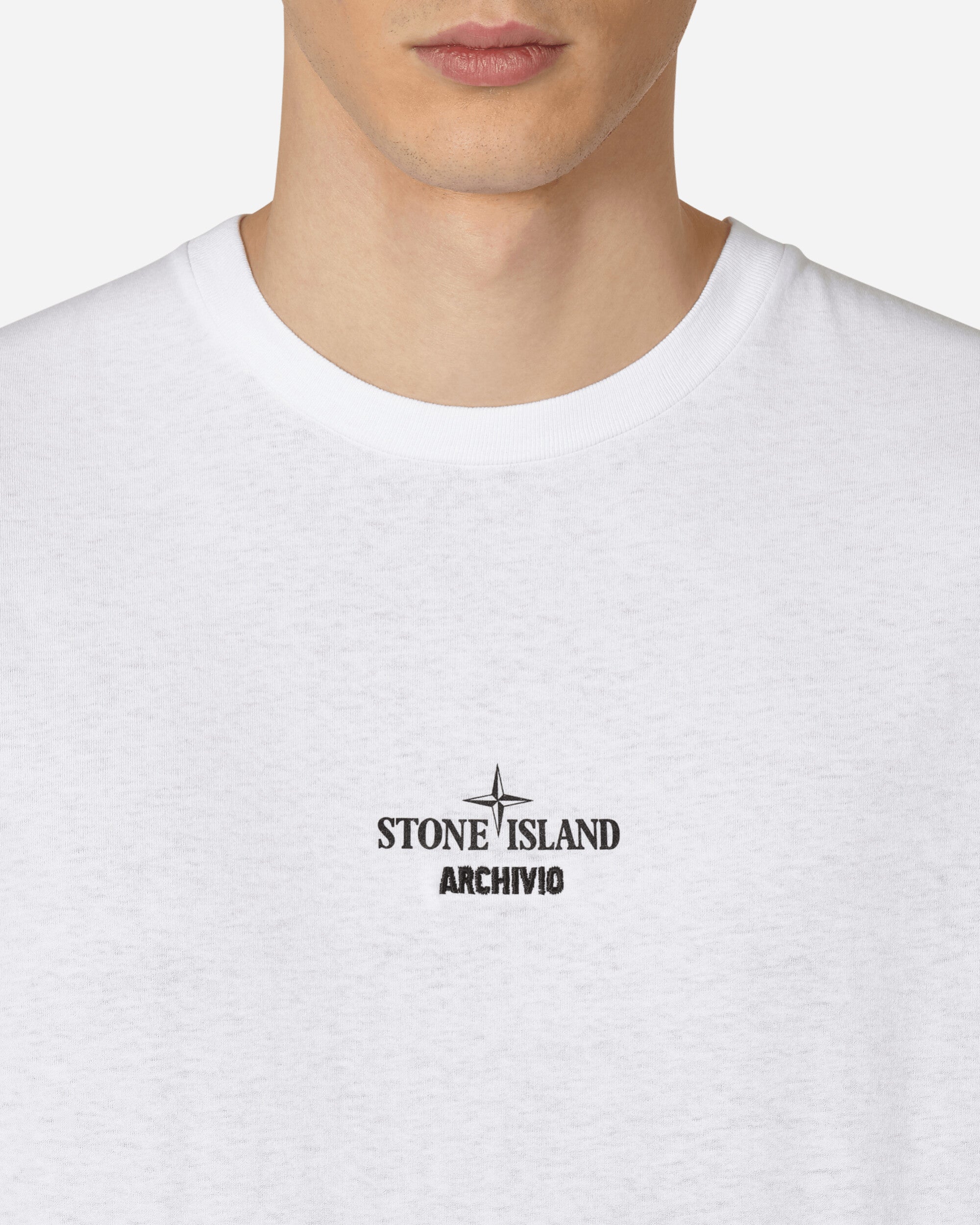 Stone Island Archivio Project_PVC T-Shirt White - Slam Jam