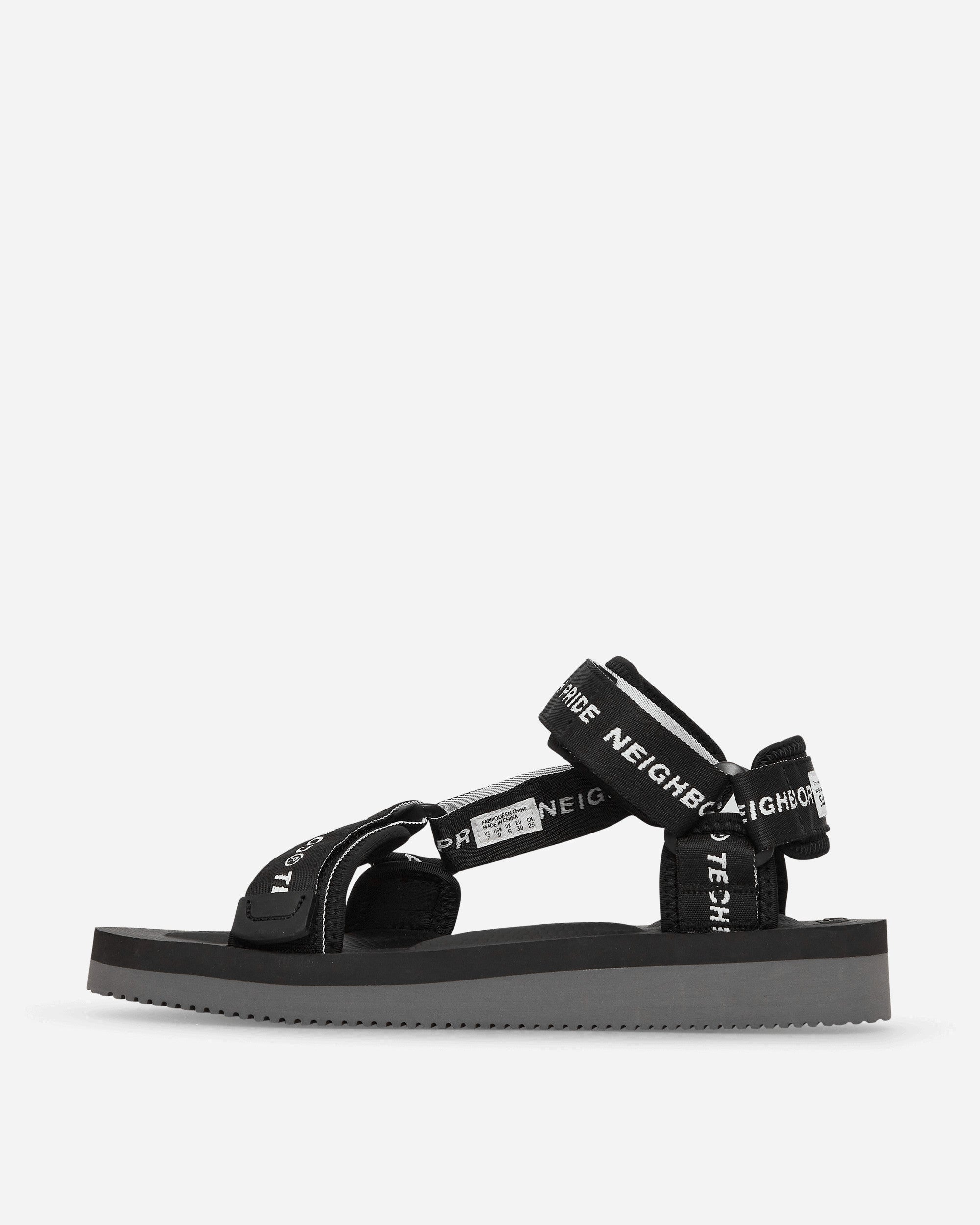 Shop Suicoke Neighborhood Depa-v2nh Sandals In Black