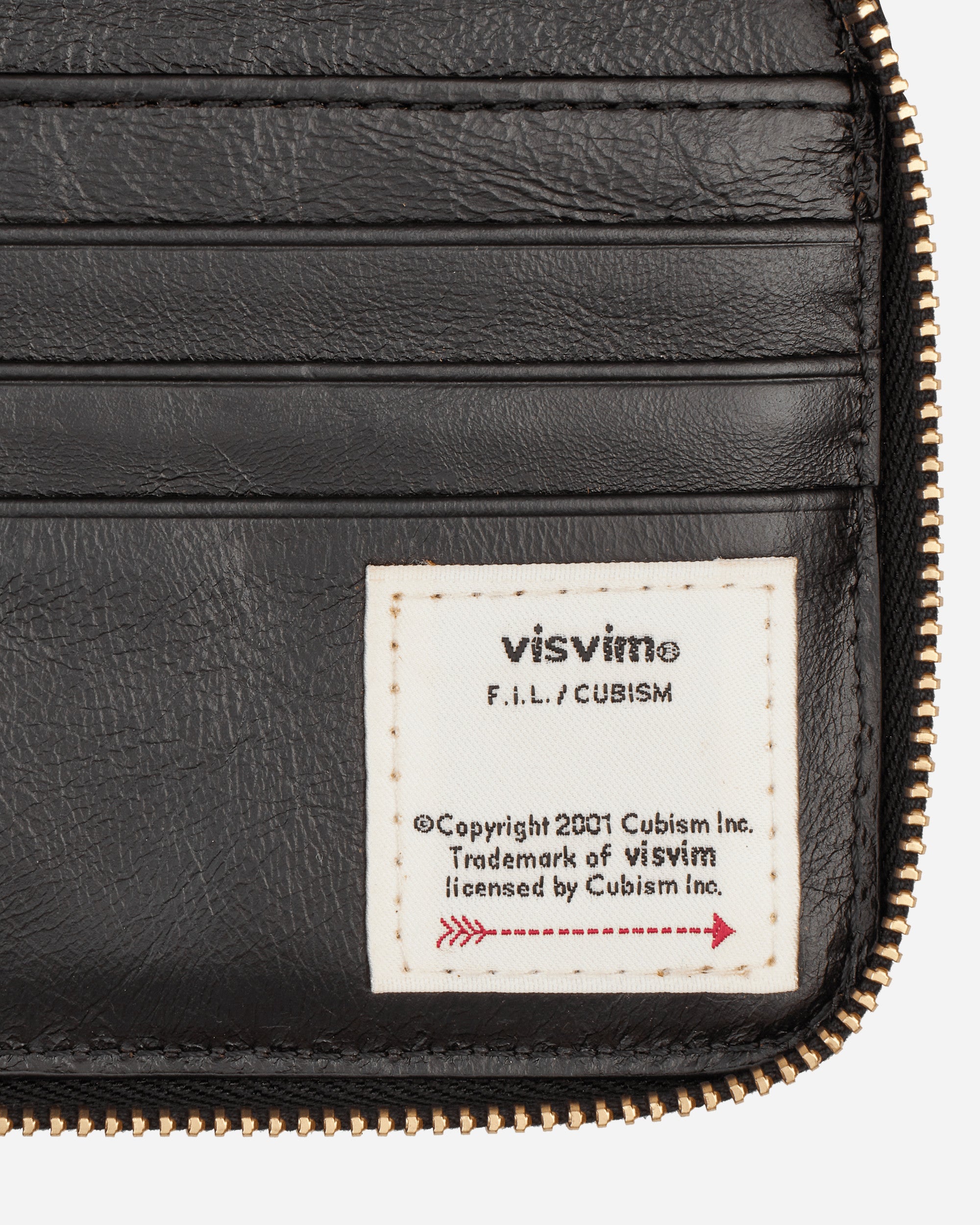 visvim Leather Bi-Fold Wallet Black - Slam Jam Official Store