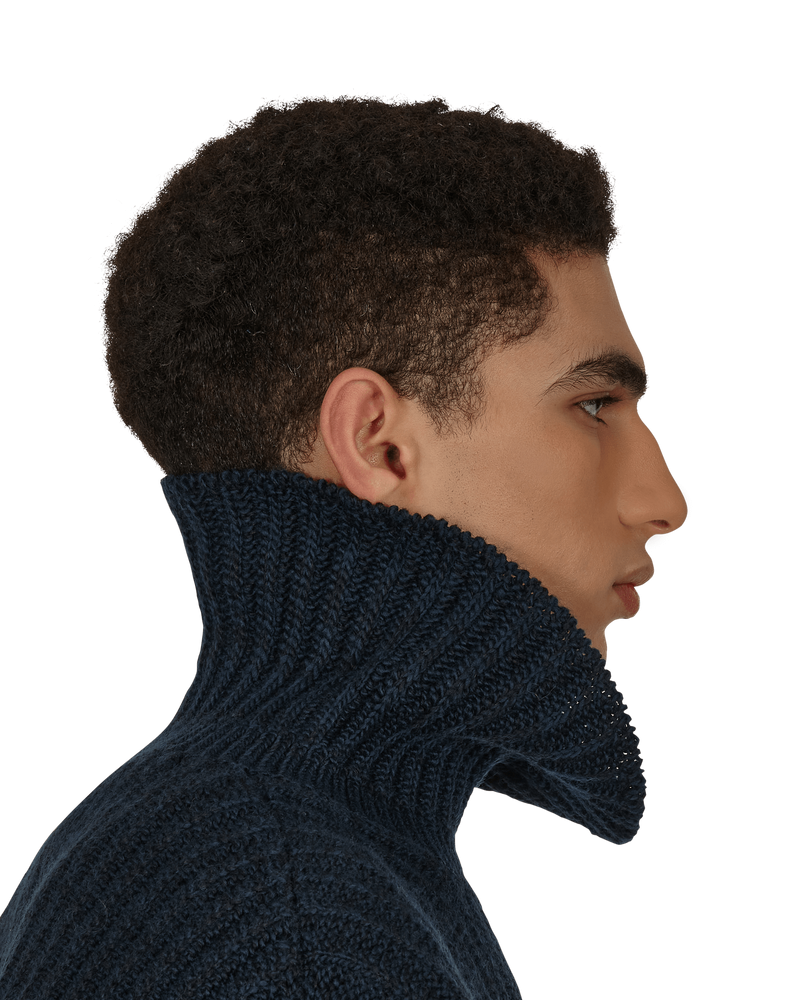 visvim Amplus Knit Turtleneck Blue - Slam Jam Official Store