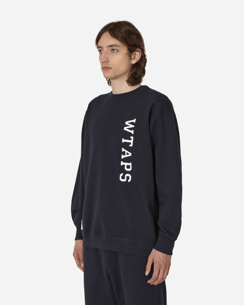 WTAPS Design 01 Crewneck Sweatshirt Navy - Slam Jam Official Store