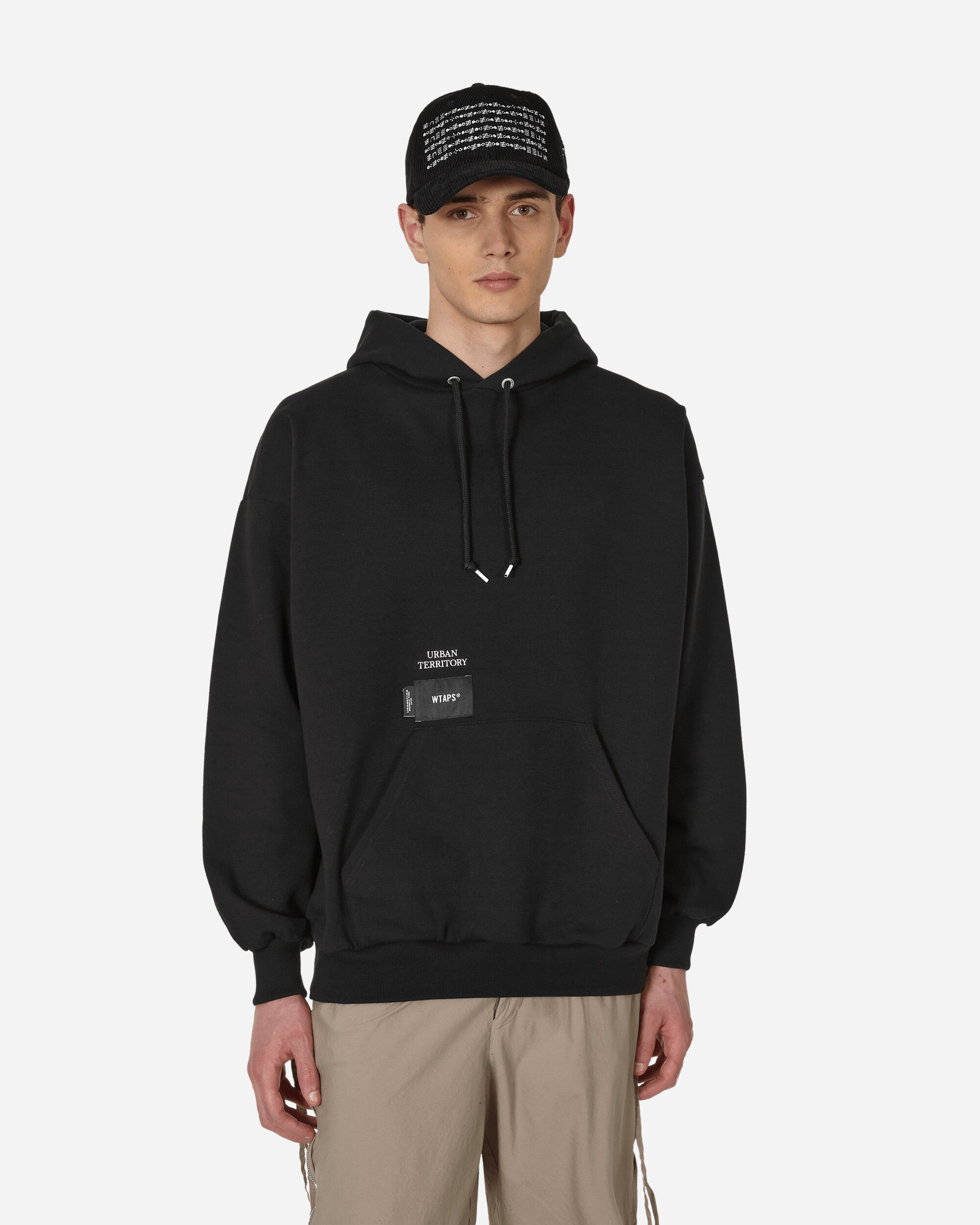 WTAPS ACNE HOODY BLACK CROSS BONES-