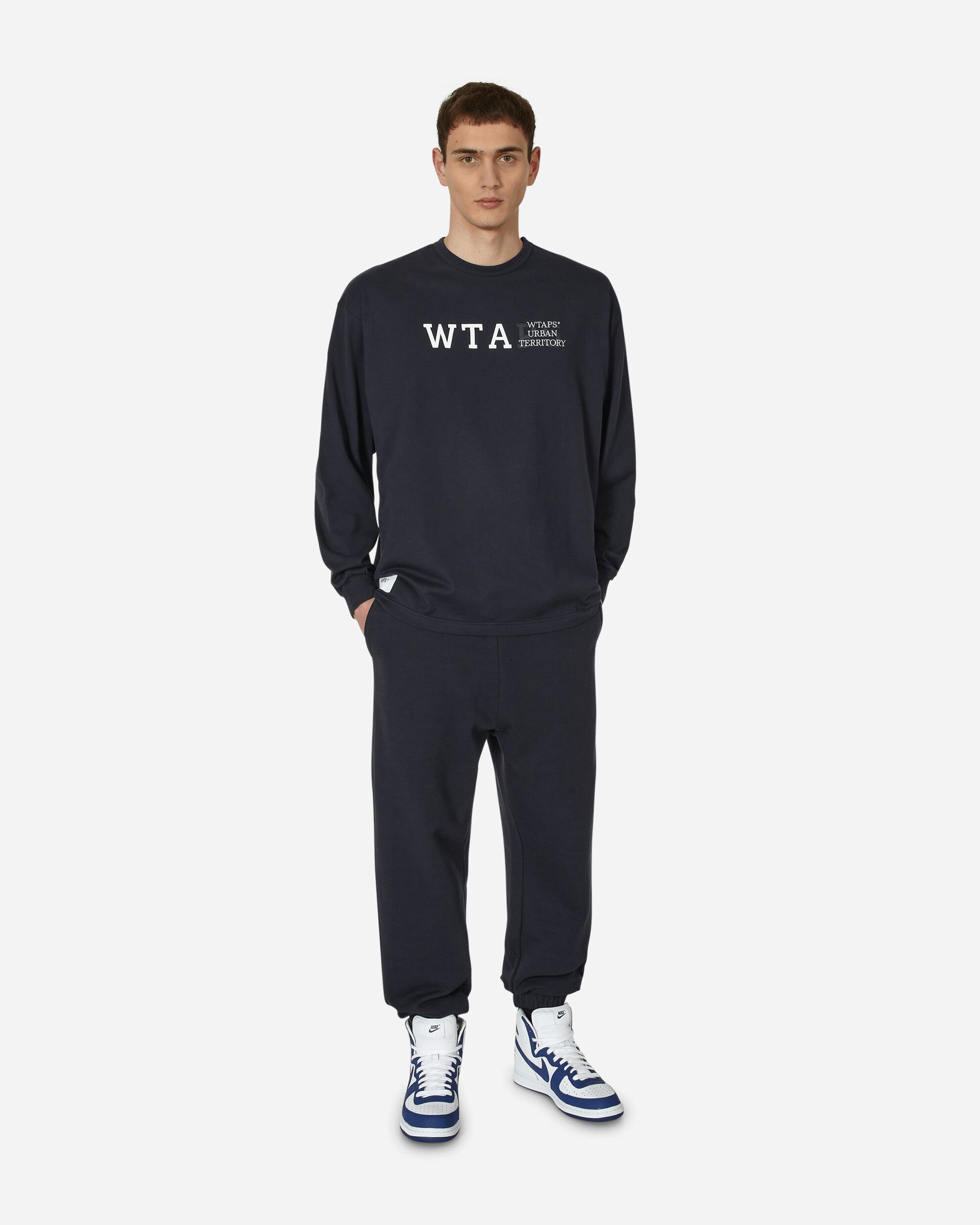 WTAPS Design Sweatpants Navy - Slam Jam Official Store