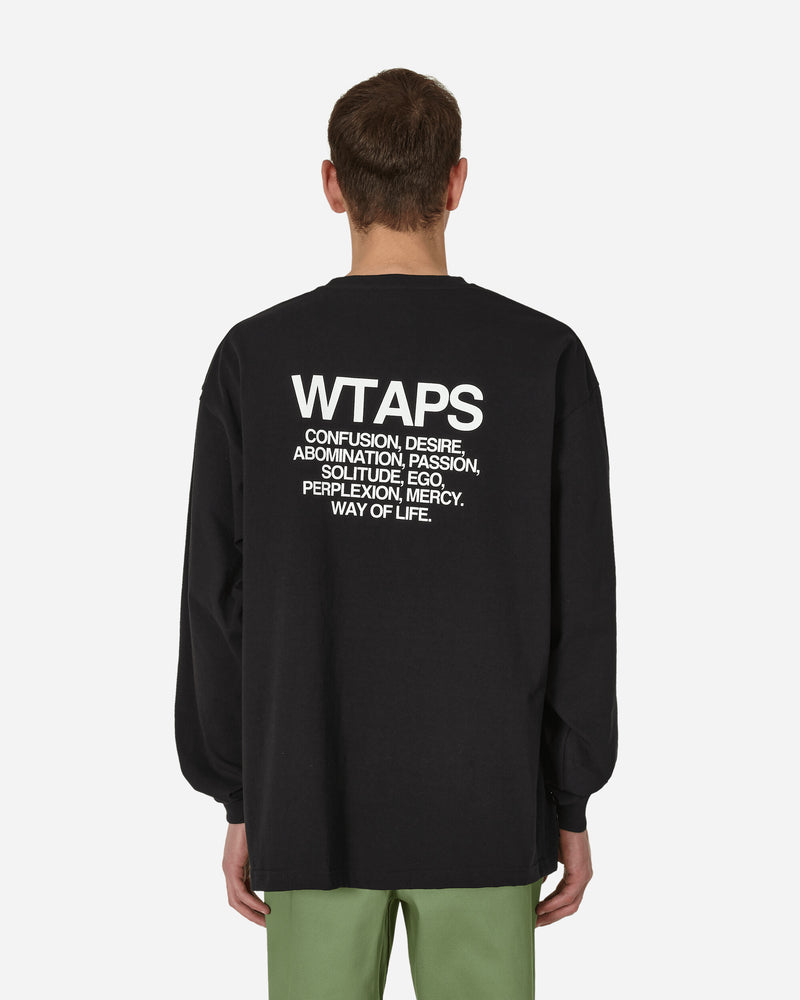 WTAPS Ingredients Longsleeve T-Shirt Black - Slam Jam Official Store