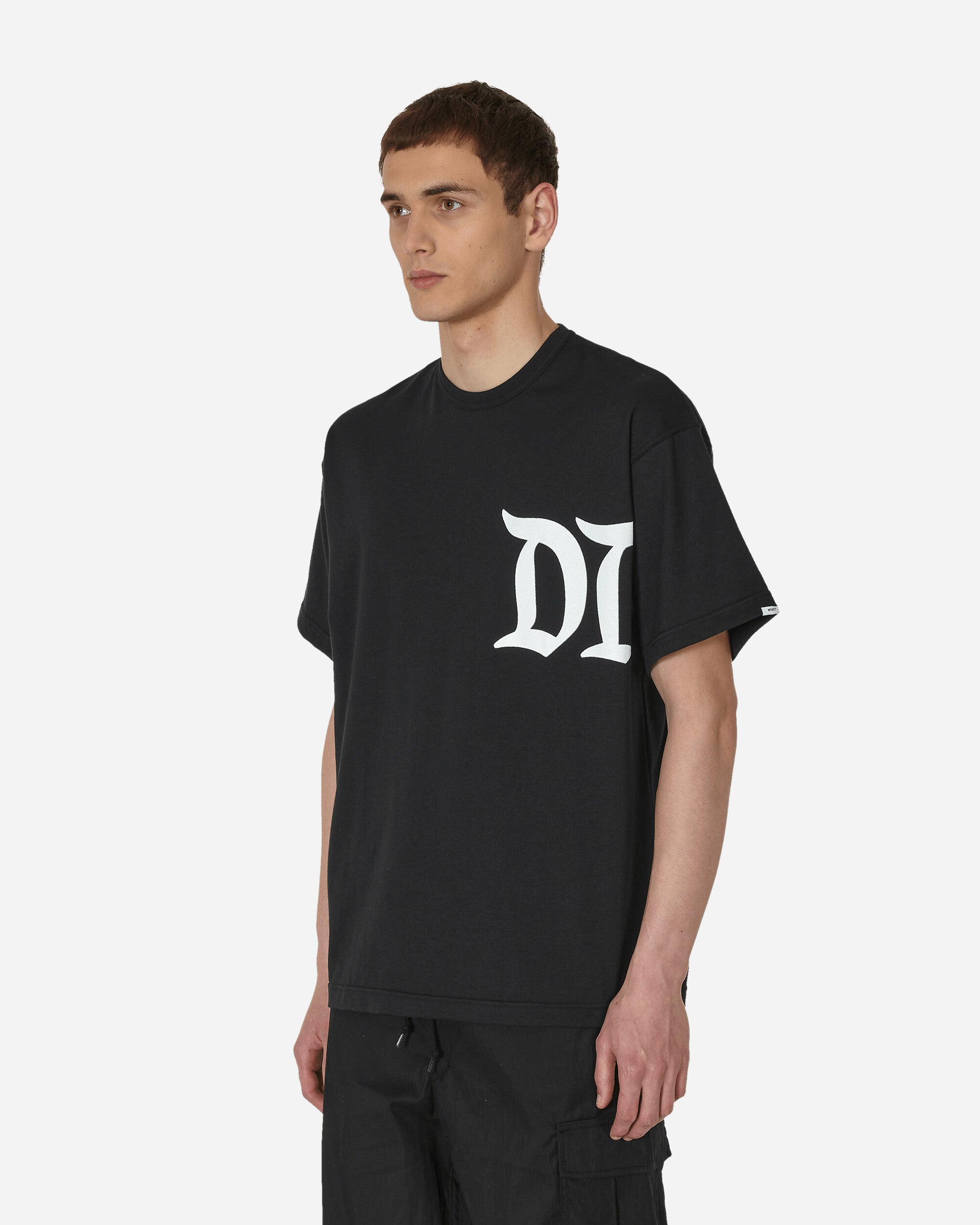 WTAPS Design 02 College T-Shirt Black - Slam Jam Official Store