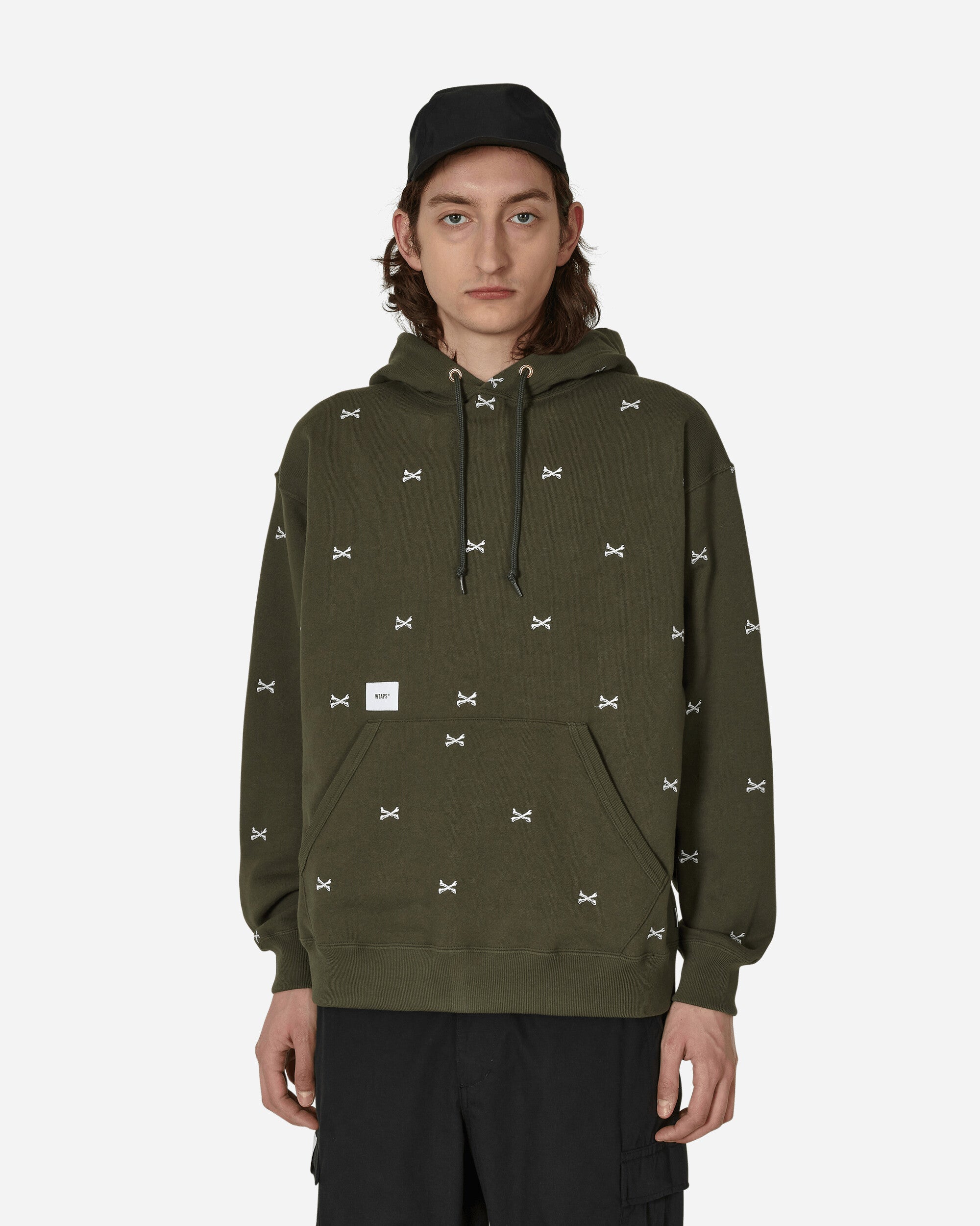 WTAPS HOODED パーカー ORIVEDRAB Mサイズ ロゴ-