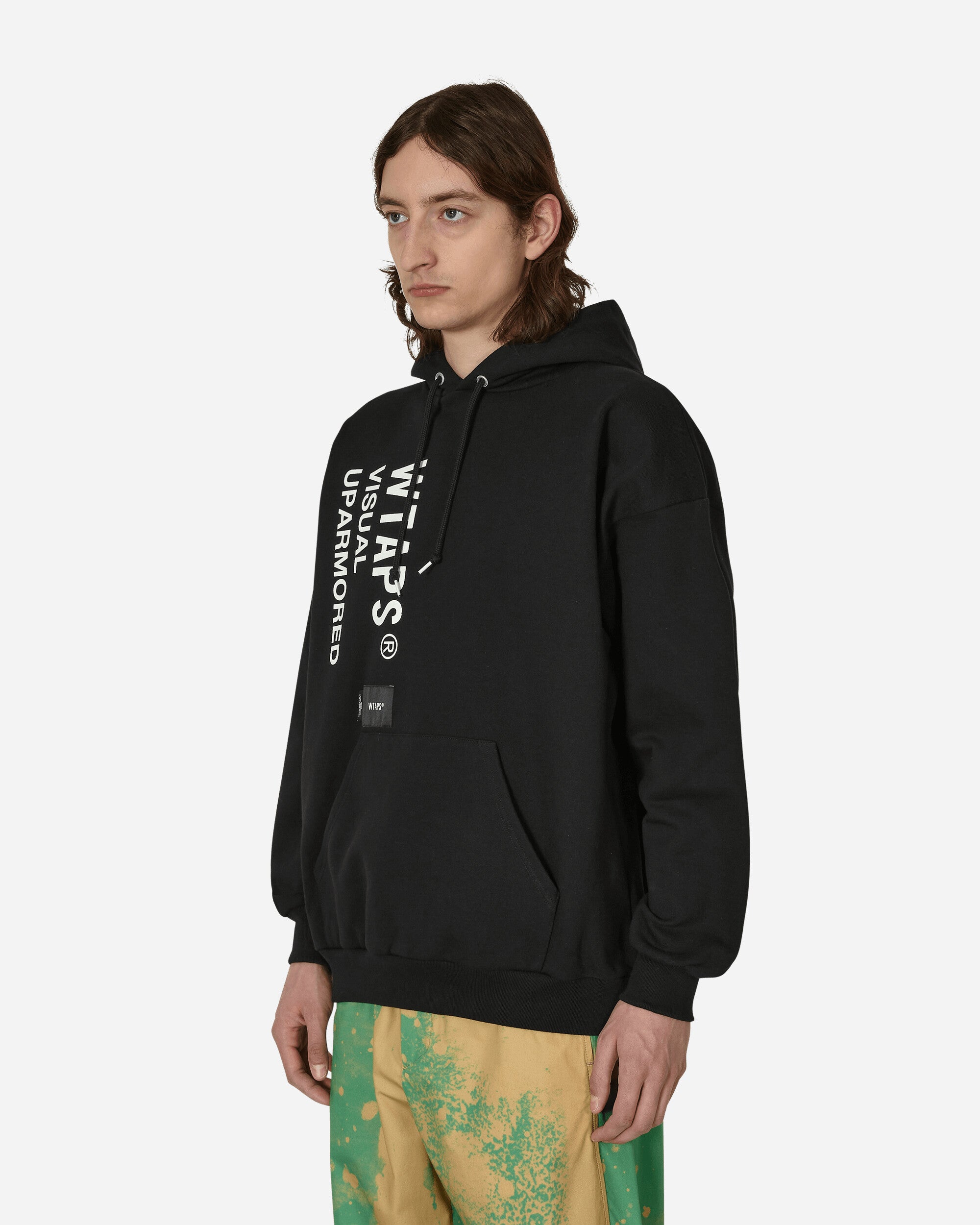 WTAPS VISUAL UPARMORED HOODY COTTON BLK-