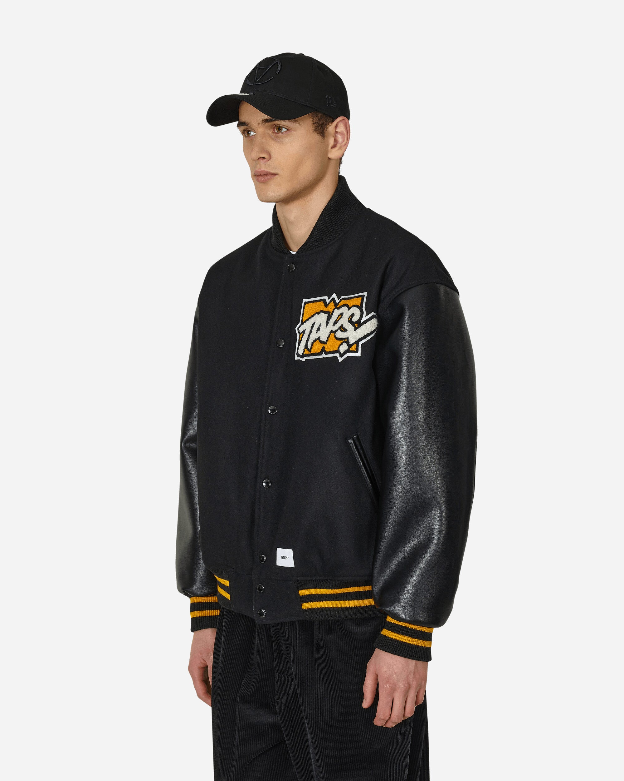 WTAPS Varsity Jacket Black - Slam Jam Official Store