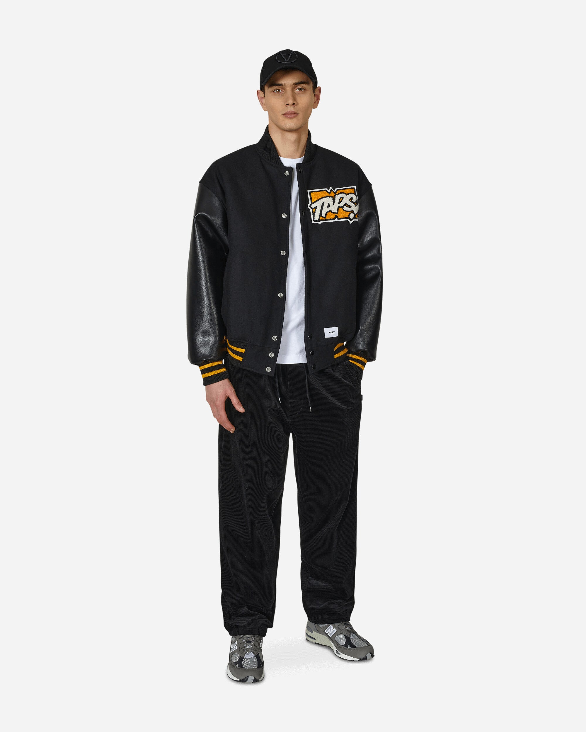 WTAPS Varsity Jacket Black - Slam Jam Official Store