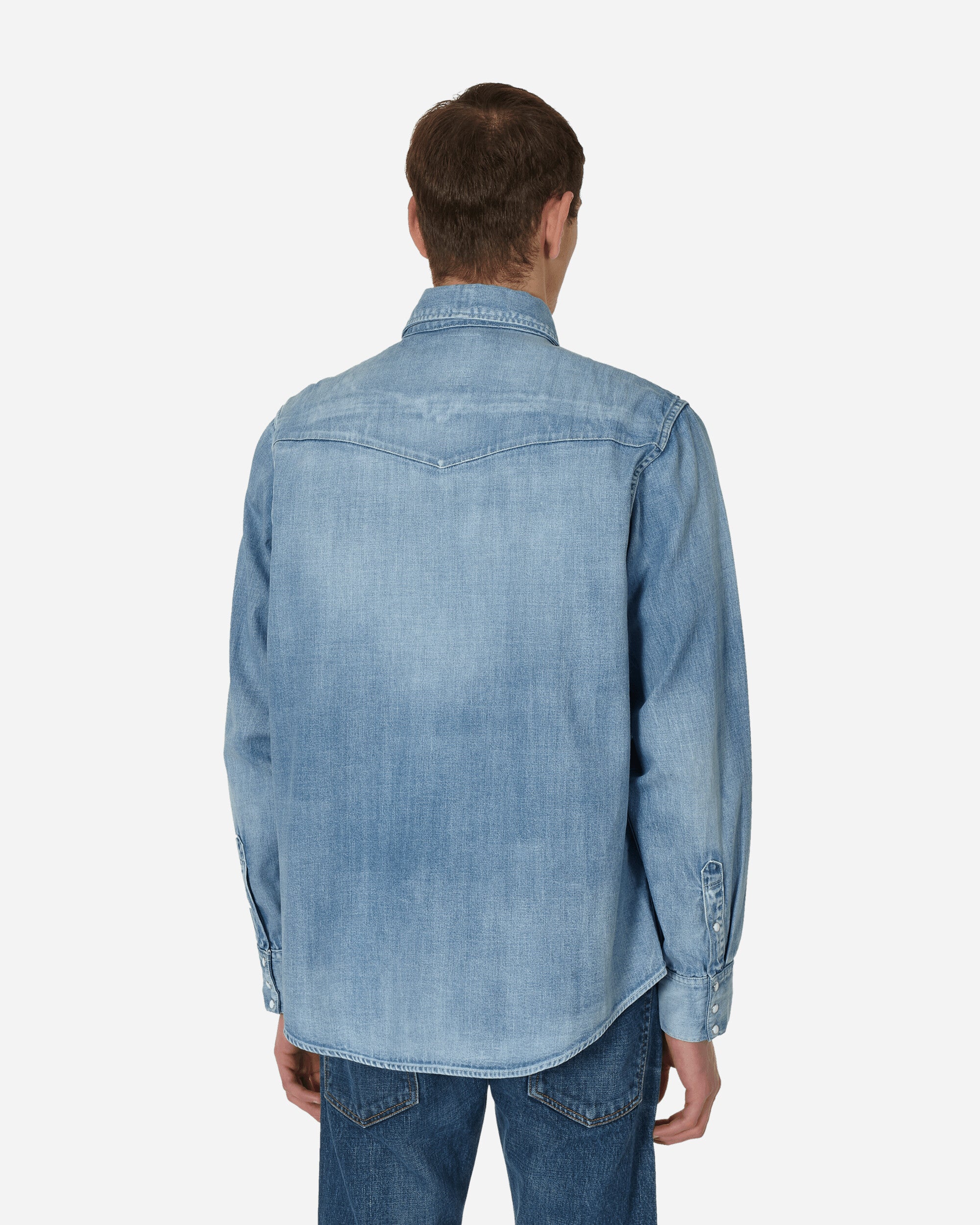 visvim Social Sculpture Shirt DMGD Light Indigo - Slam Jam