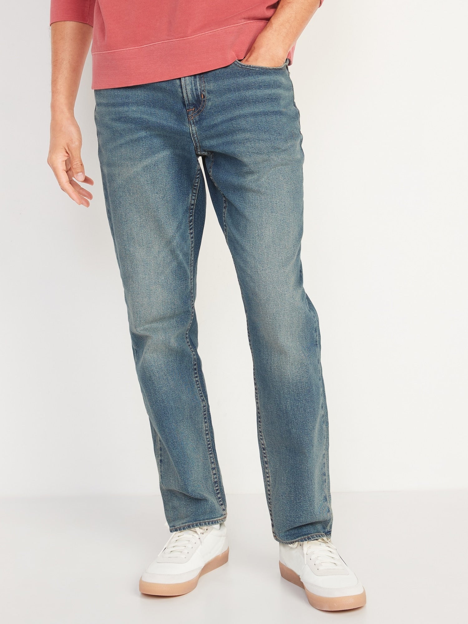 Straight Built-In Flex Light-Wash Jeans For Men - Old Navy Philippines