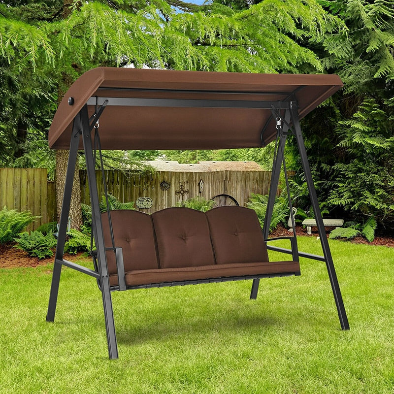 Outdoor 3-Seat Porch Swing - diasporawood