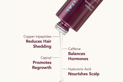 Fully Vital enhance hair serum, and enhance hair supplement