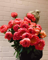best flowers for Valentine's Day - peonies