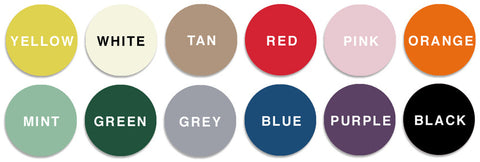 Pet dog tag colors