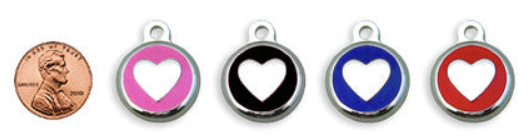 Mini Heart ID Tag Colors