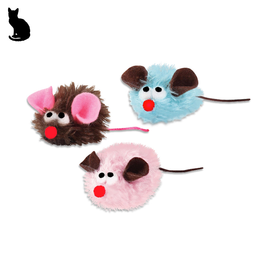 pink mouse cat toy