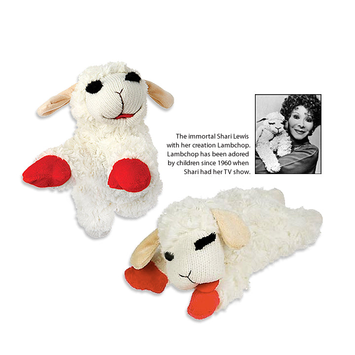 mini lamb chop dog toy