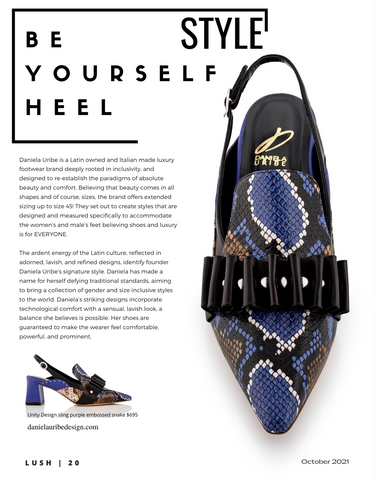 LUSH Magazine Be Yourself Heel