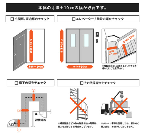 開梱設置作業の例PC