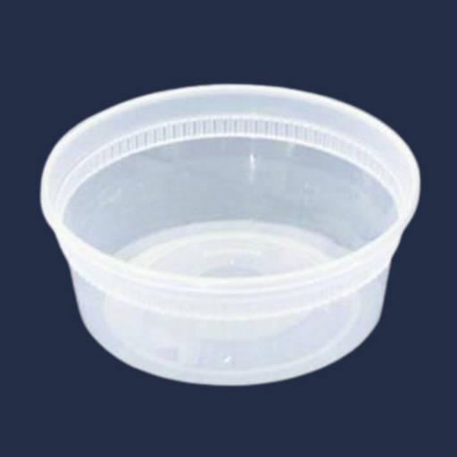 PLASTICO 8oz DELI CONTAINERS COMBO 240 ct. #08440 EACH PK.