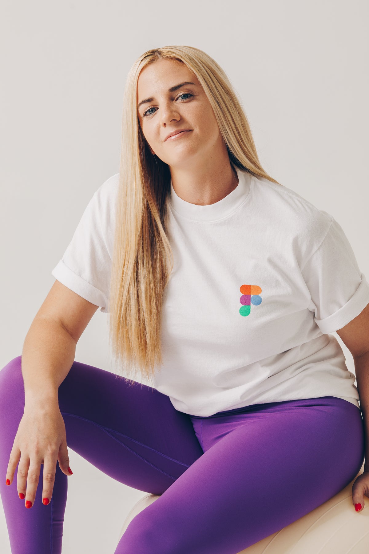 Rainbow logo tee