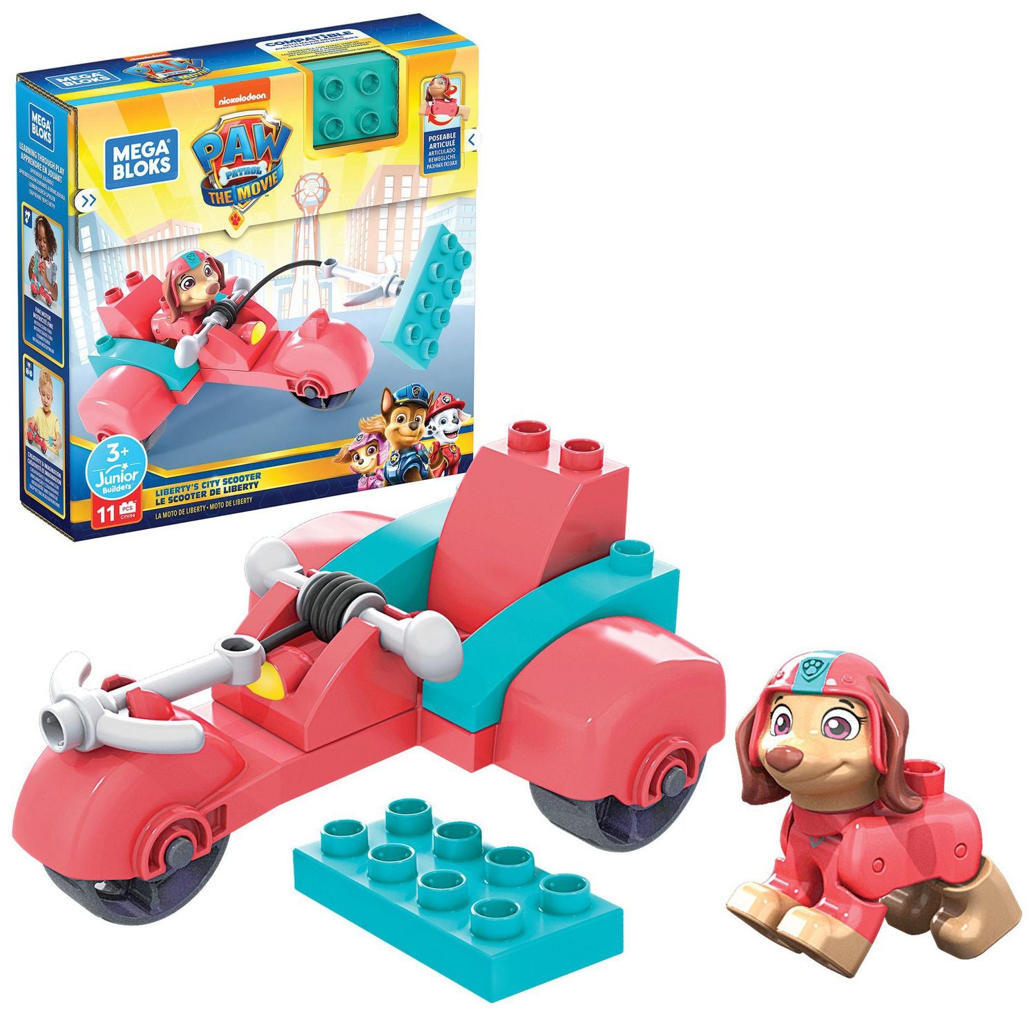 Mega Bloks PAW Patrol – Liberty’s City Scooter [11 pcs]