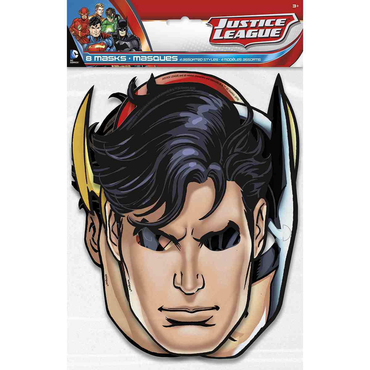 Justice League Celebration Masks [8 per Pack]
