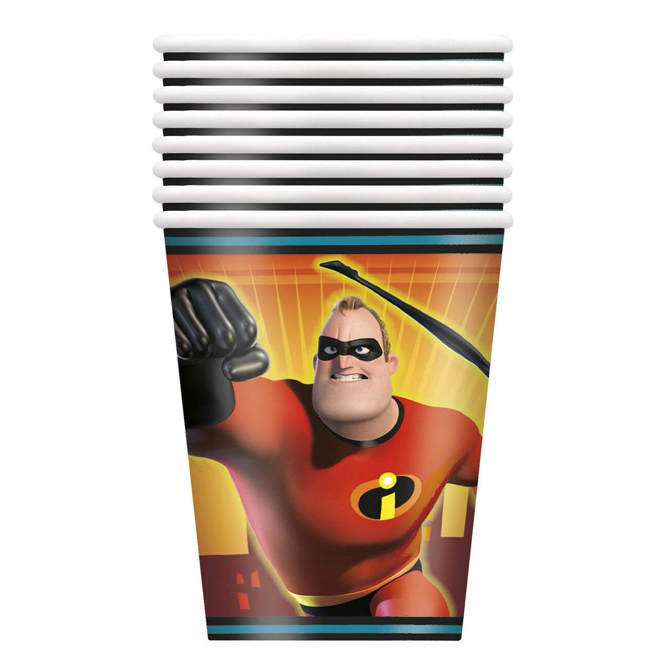 The Incredibles 2 Film 9oz Paper Cups [8 Per Package]